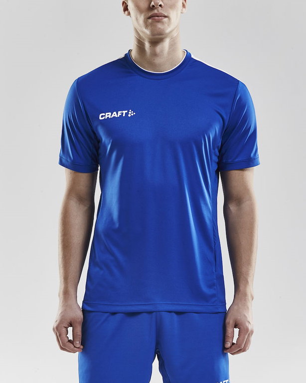 Craft Sport-Tshirt Progress Practise (100% Polyester) cobaltblau/weiss Herren
